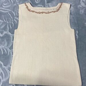 Cream Coldwater Creek Small Tanktop